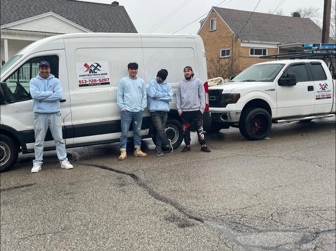 Crew on-site during an exterior painting job